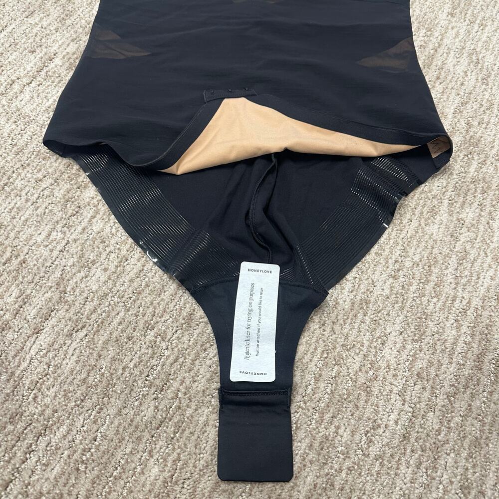 NWT Honeylove Tank Bodysuit large L black Runway brand new - Picture 11 of 14